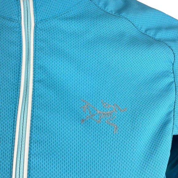 ARC'TERYX Zip Lightweight Pullover Sz XS Blue Turquoise - Picture 2 of 6